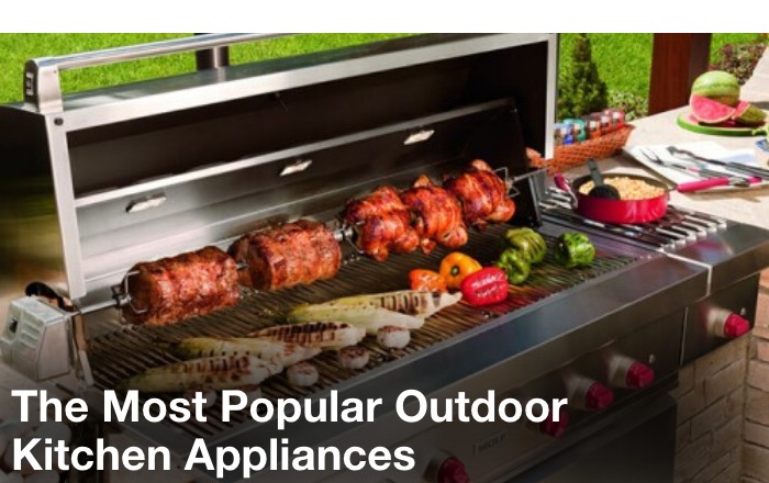the most popular outdoor kitchen appliances 