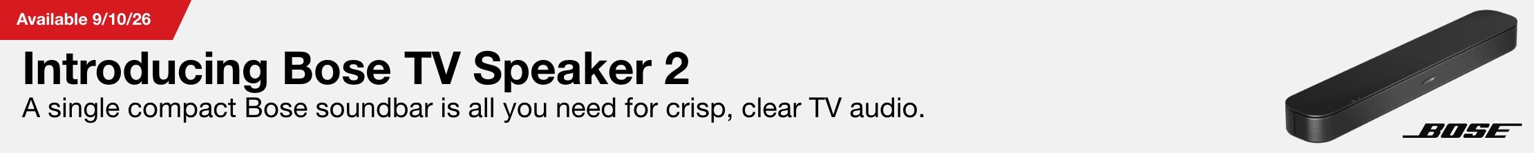 Introducing Bose TV Speaker 2