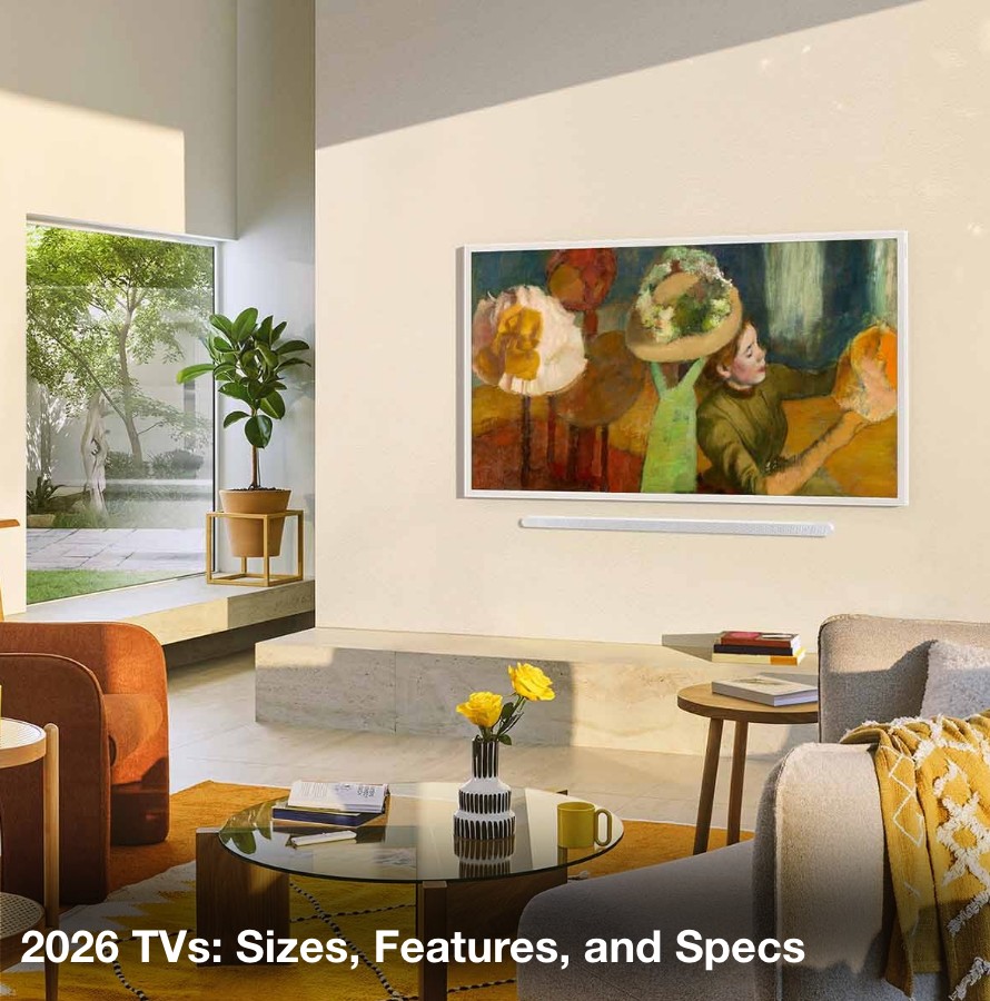 2026 TVs sizes features and specs