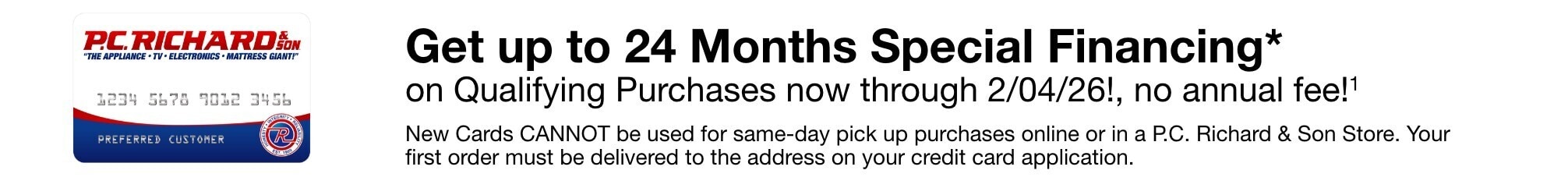 P.C. Richard and son Credit Card