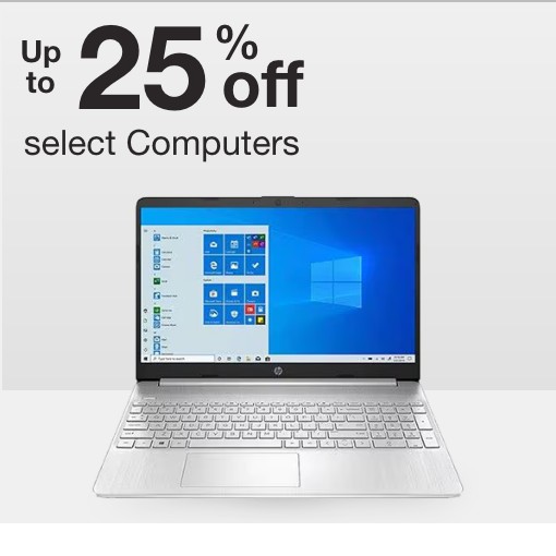 Up to 25% off select Computers