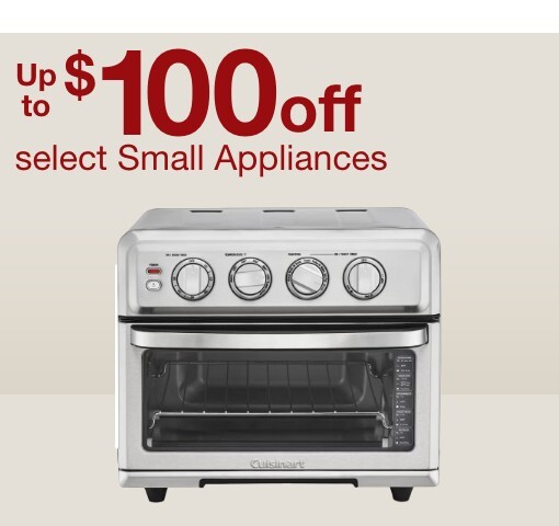 up to 100 off select small appliances