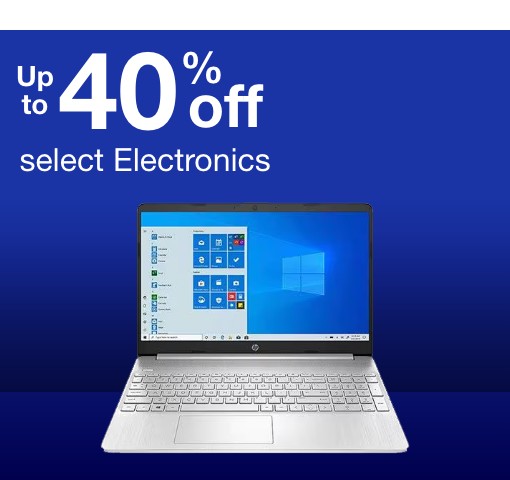 Up to 40% off select Electronics