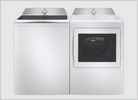 GE Profile 28 in. Washer Dryer Set