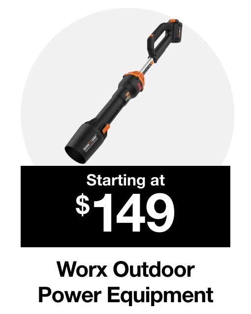 Worx outdoor Power equipment starting at $149