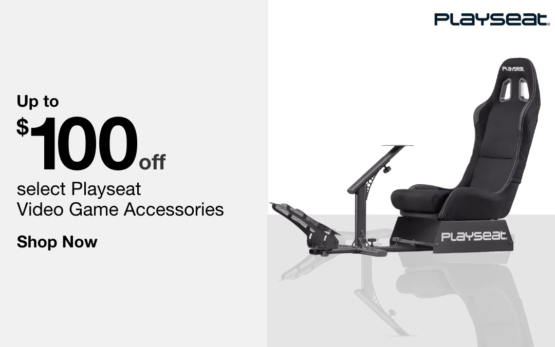 up to 100 dollars off select Playseat Video Game Accessories