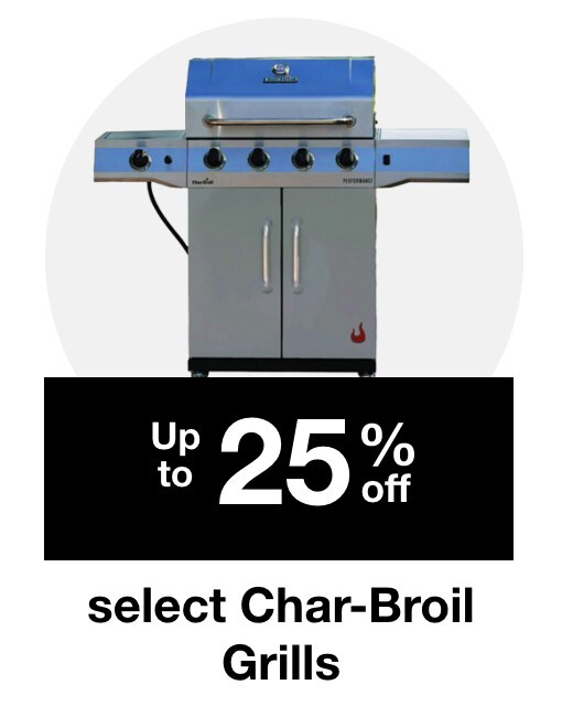 Up to 25% off select Charbroil Grills 