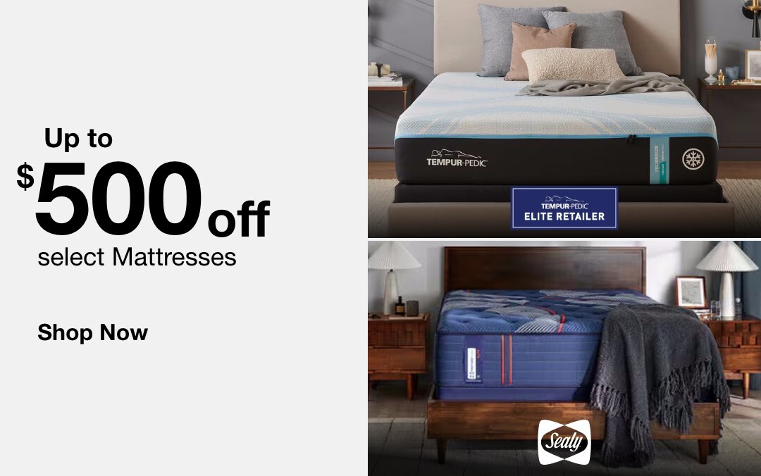 Up to $500 off select Mattresses