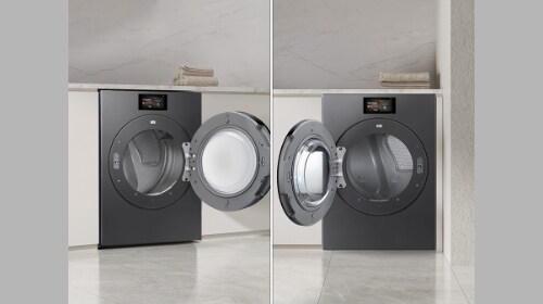 Reversible Dryer Door