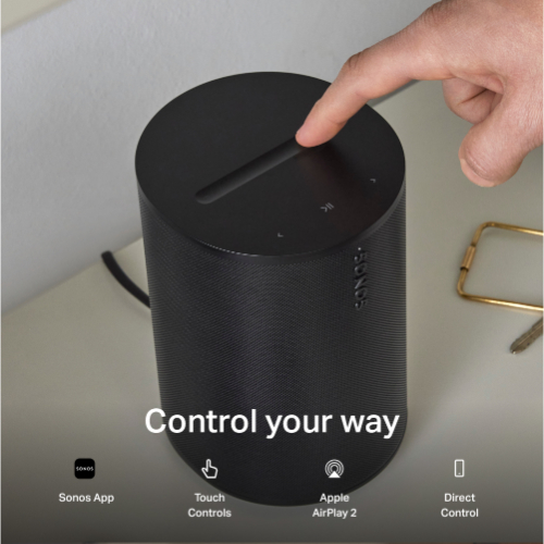 Sonos Era 100 SL speaker touch and WiFi control features.