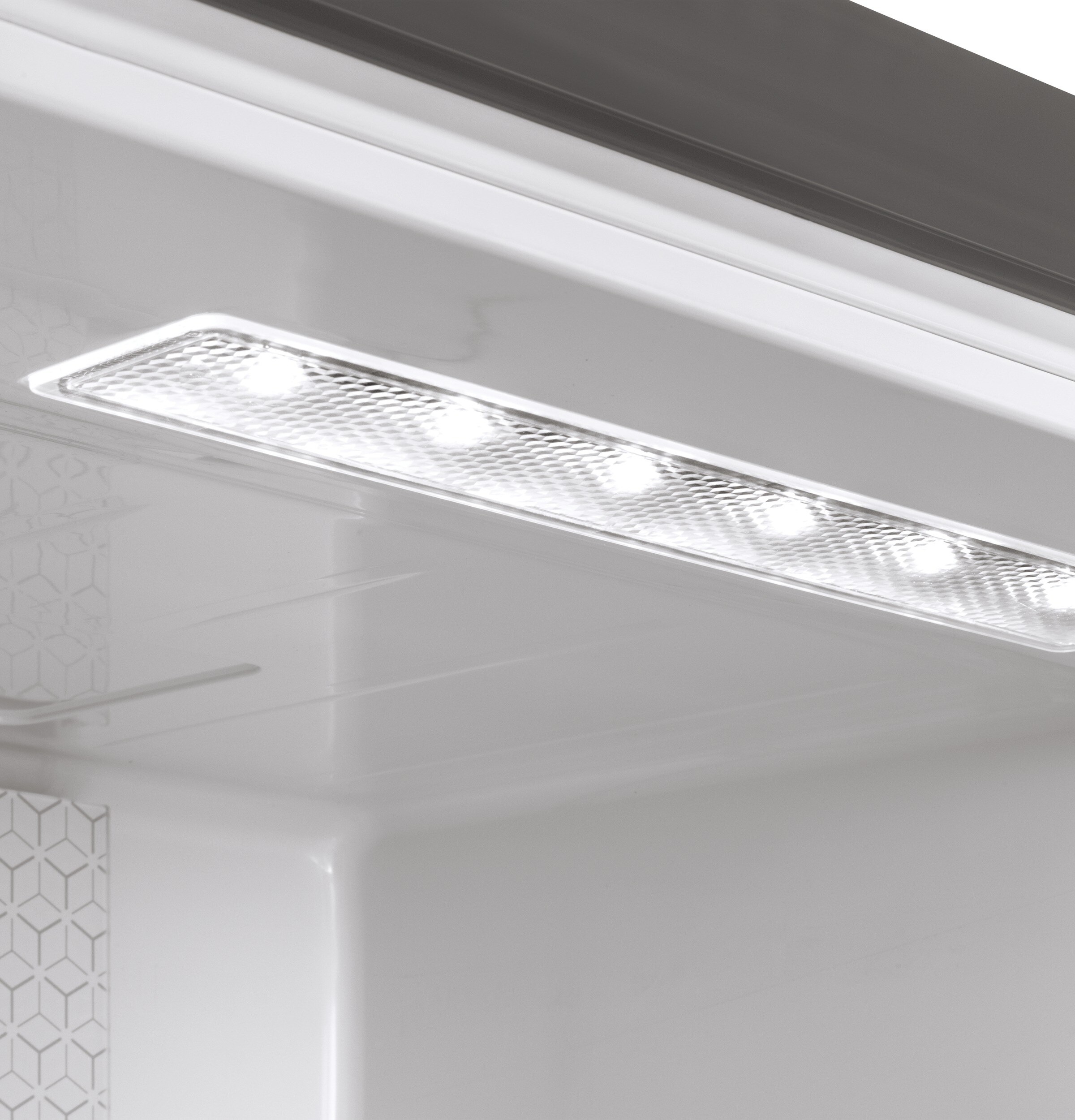 Haier Refrigerator model HRB15N3BGS, LED Interior Lighting