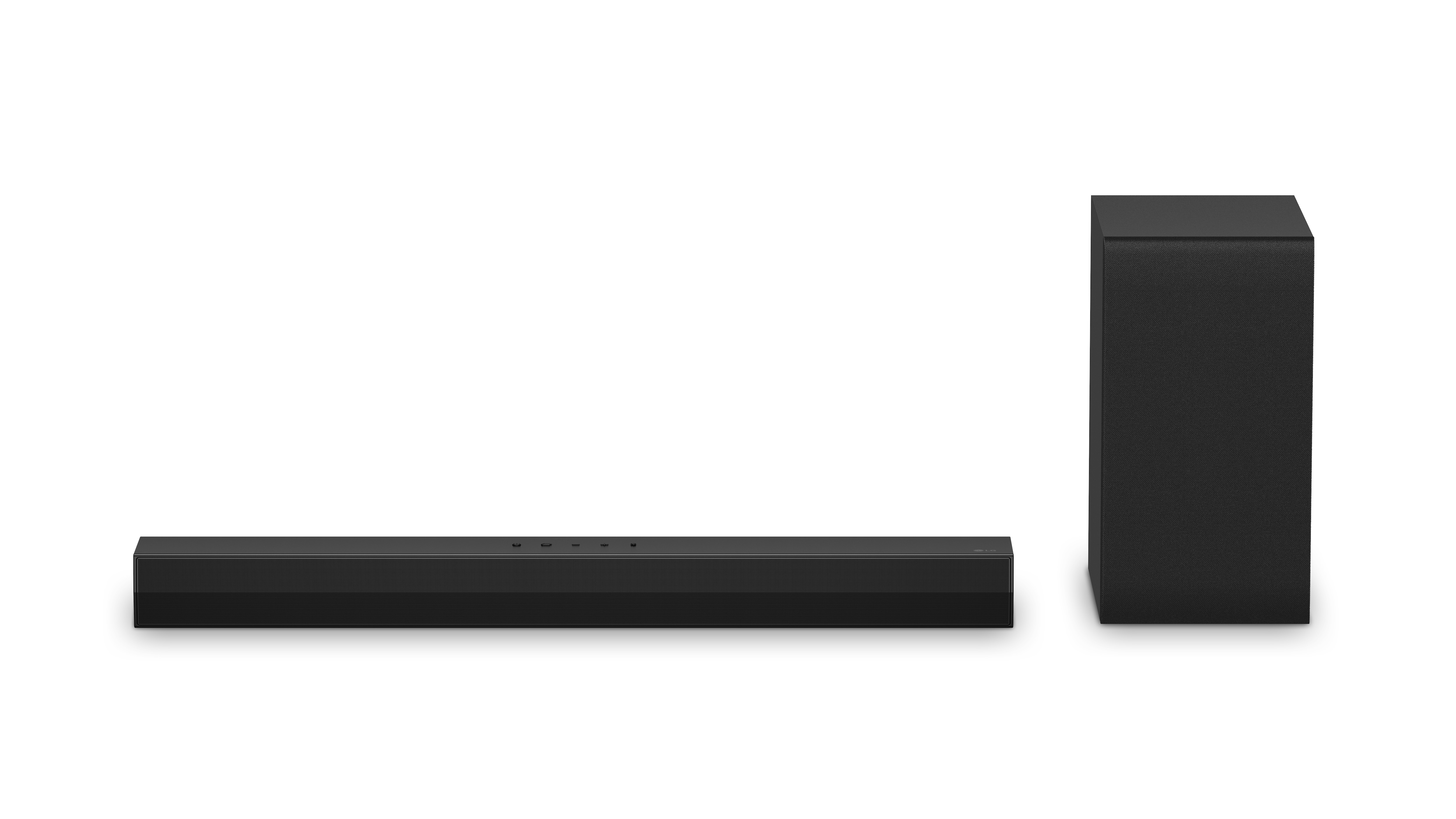 LG Soundbar model S40T, front facing image
