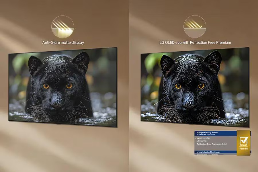 LG OLED G6 showing free premium content offers and app ecosystem including major streaming services on the webOS smart platform.