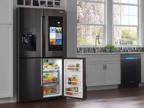 Samsung Family Hub Refrigerator in Kitchen