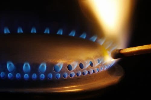 Match Lighting Gas Burner