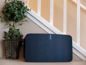 Sonos speaker in living room 