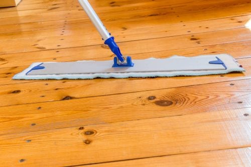 Sweeper on Hardwood Floor