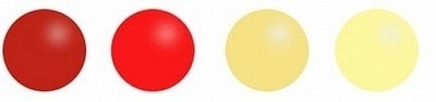 Variation of red to yellow 