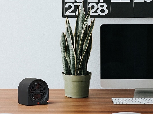 Small Space Heater on Office Desktop