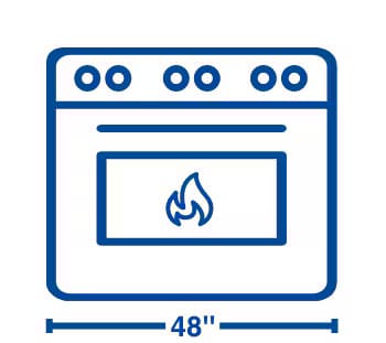 Gas Range 48 inches