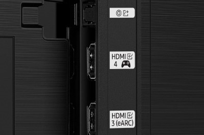 Ports on the back of a TV.