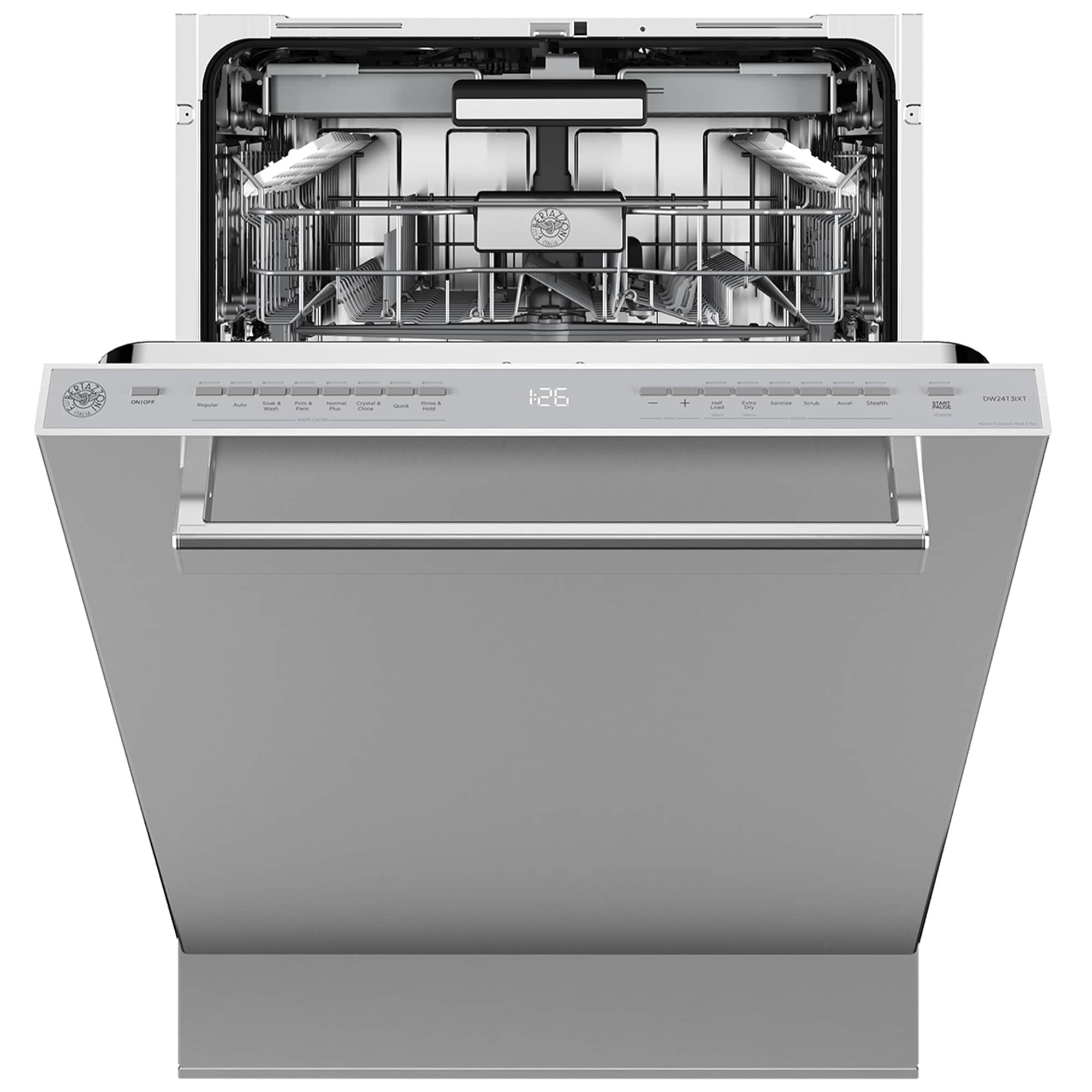 Bertazzoni 24 in. Top Control Dishwasher with 39 dBa Sound Level, 3rd-Rack & PowerDry Plus - Stainless Steel, , hires
