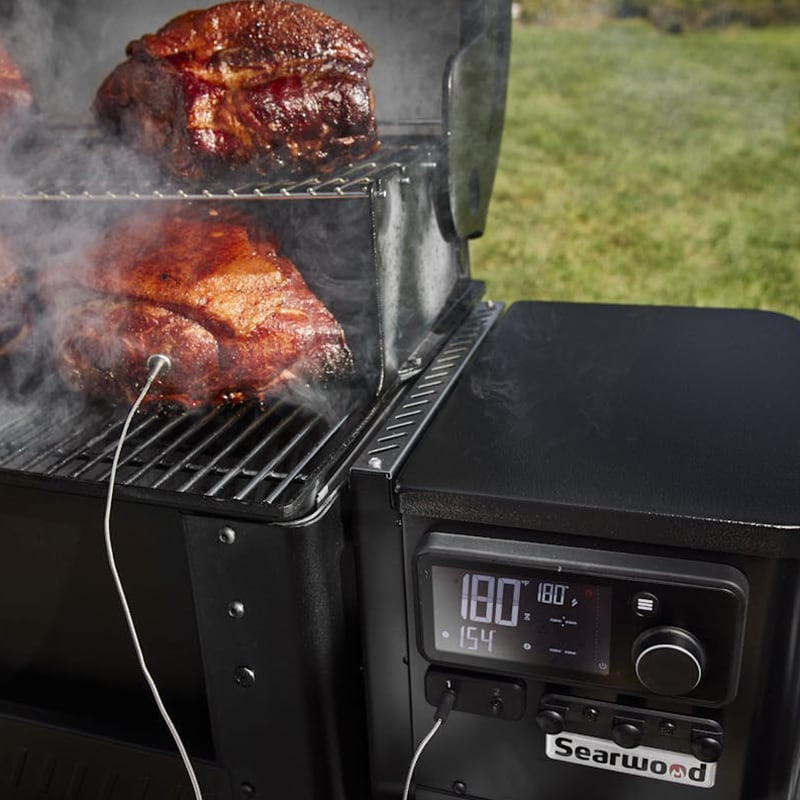 Weber Searwood XL 600 Wood Pellets Grill - Black, , hires