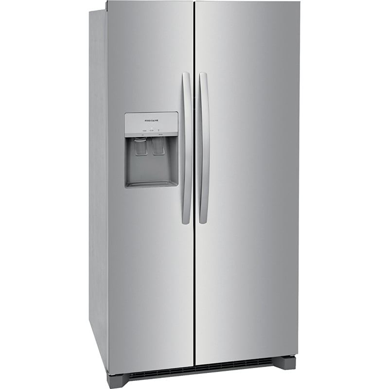 Frigidaire 36 in. 25.6 cu. ft. Side by Side Refrigerator with Ice & Water Dispenser - Stainless Steel, Stainless Steel, hires