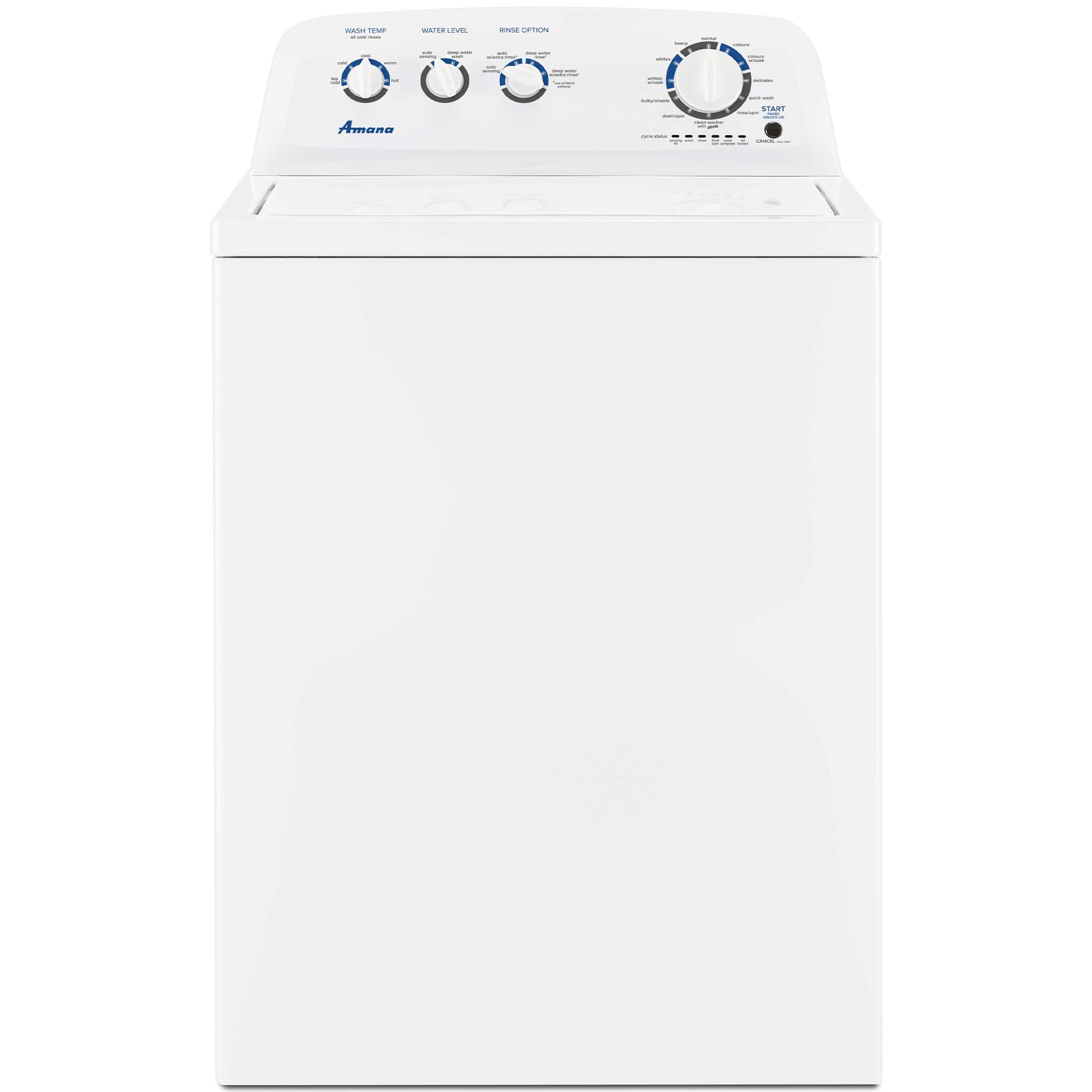Amana 28 in. 3.8 cu. ft. Top Load Washer with High-Efficiency Agitator - White, , hires