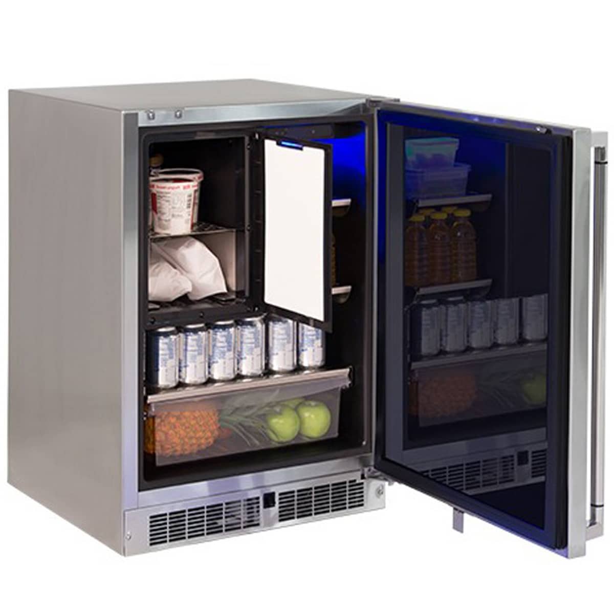 Lynx 24 in. 3.9 cu. ft. Built-In Outdoor Undercounter Refrigerator - Stainless Steel, , hires