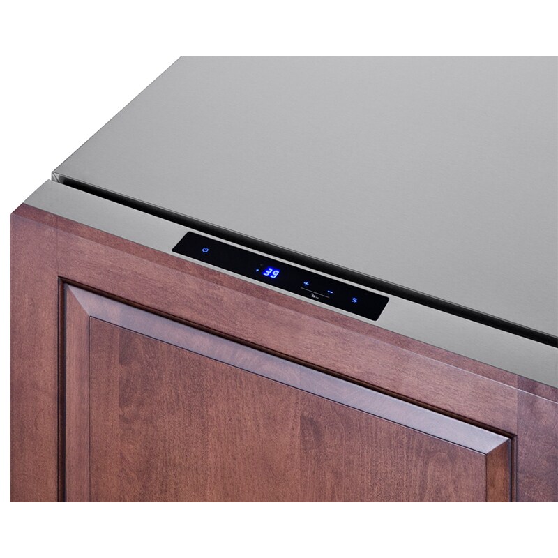 Summit 24 in. 3.7 cu. ft. Outdoor Double Refrigerator Drawers - Stainless Steel/Panel Ready, , hires