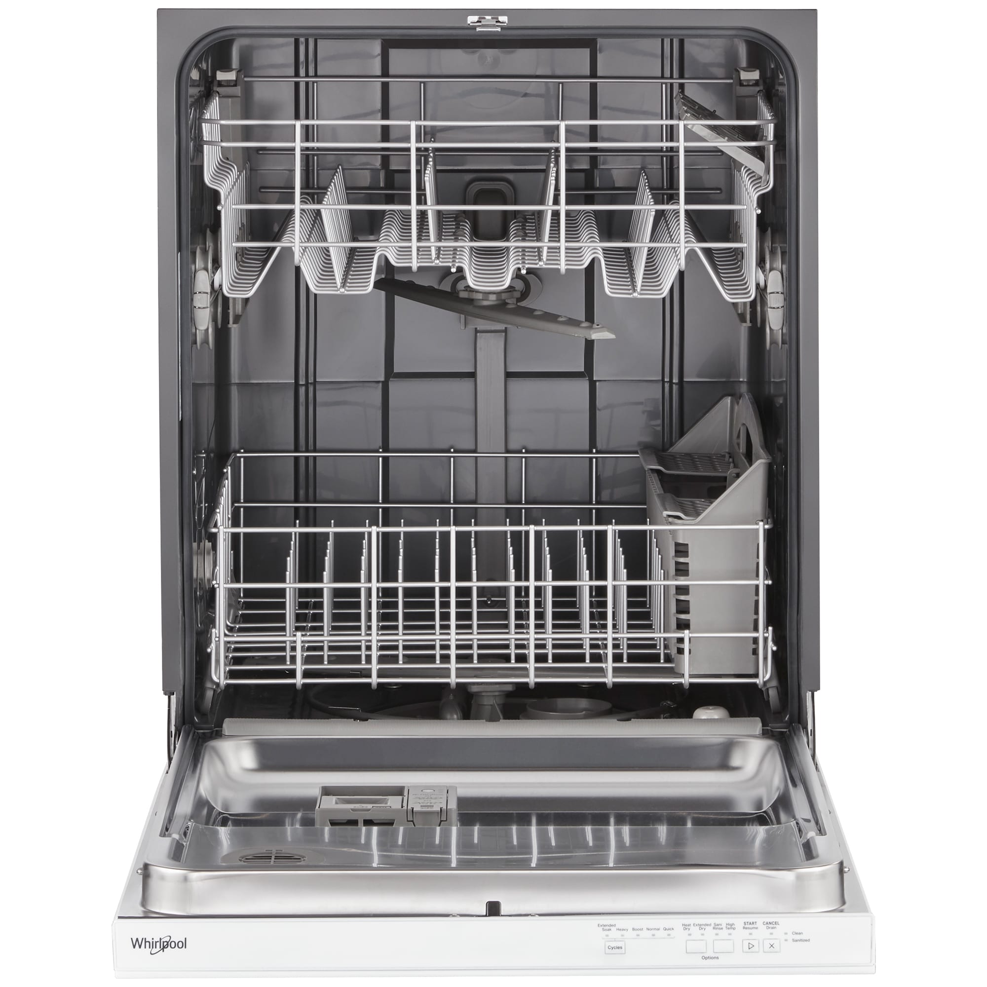 Whirlpool 24 in. Top Control Dishwasher with 55 dBa Sound Level & Pocket - White, White, hires