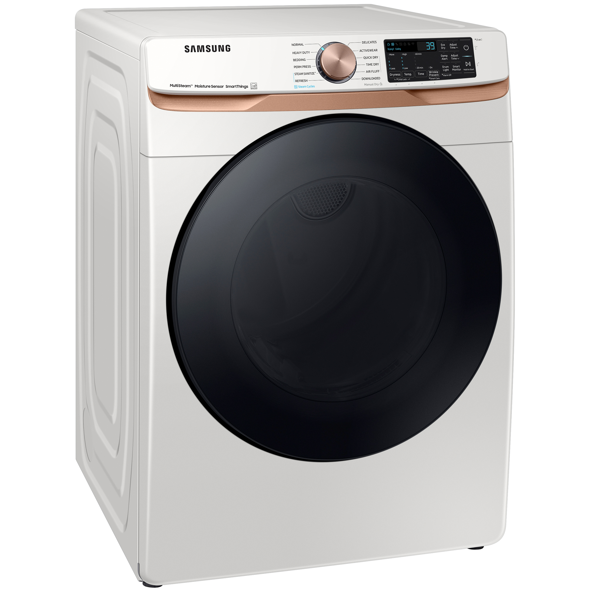 Samsung 27 in. 7.5 cu. ft. Smart Stackable Gas Dryer with Sanitize+, Steam Cycle & Sensor Dry