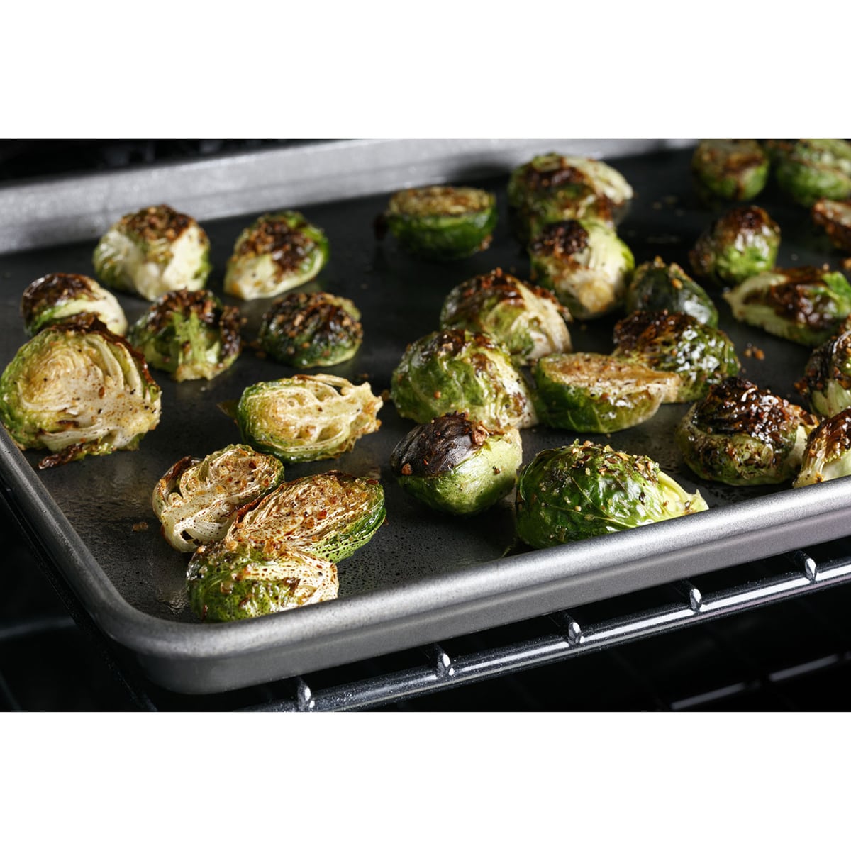 Cafe 30 in. 5.6 cu. ft. Smart Air Fry True European Convection Slide-In Gas Range with 6 Sealed Burners & Griddle - Matte White, Matte White, hires