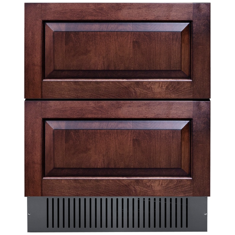 Summit 27 in. 4.8 cu. ft. Outdoor Double Refrigerator Drawers - Custom Panel Ready, , hires