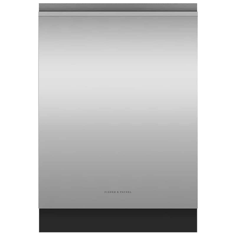 Fisher & Paykel Series 9 24 in. Top Control Flush-Mount Smart Dishwasher with 42 dBa Sound Level, 3rd-Rack & Pocket Handle - Stainless Steel, , hires