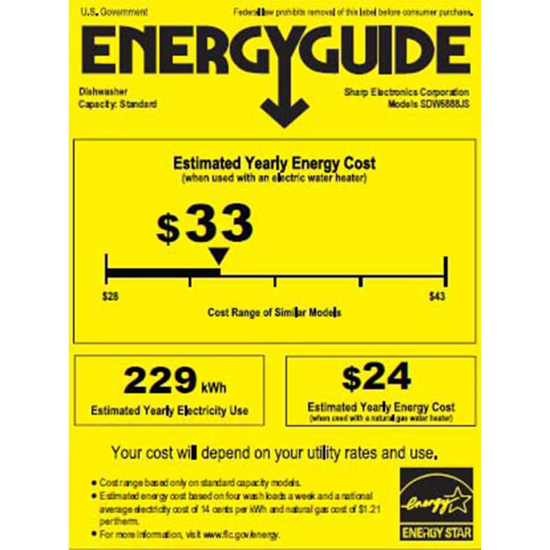 Sharp 24 in. Top Control Smart Dishwasher with 42 dBa Sound Level & 3rd-Rack - Stainless Steel, , hires