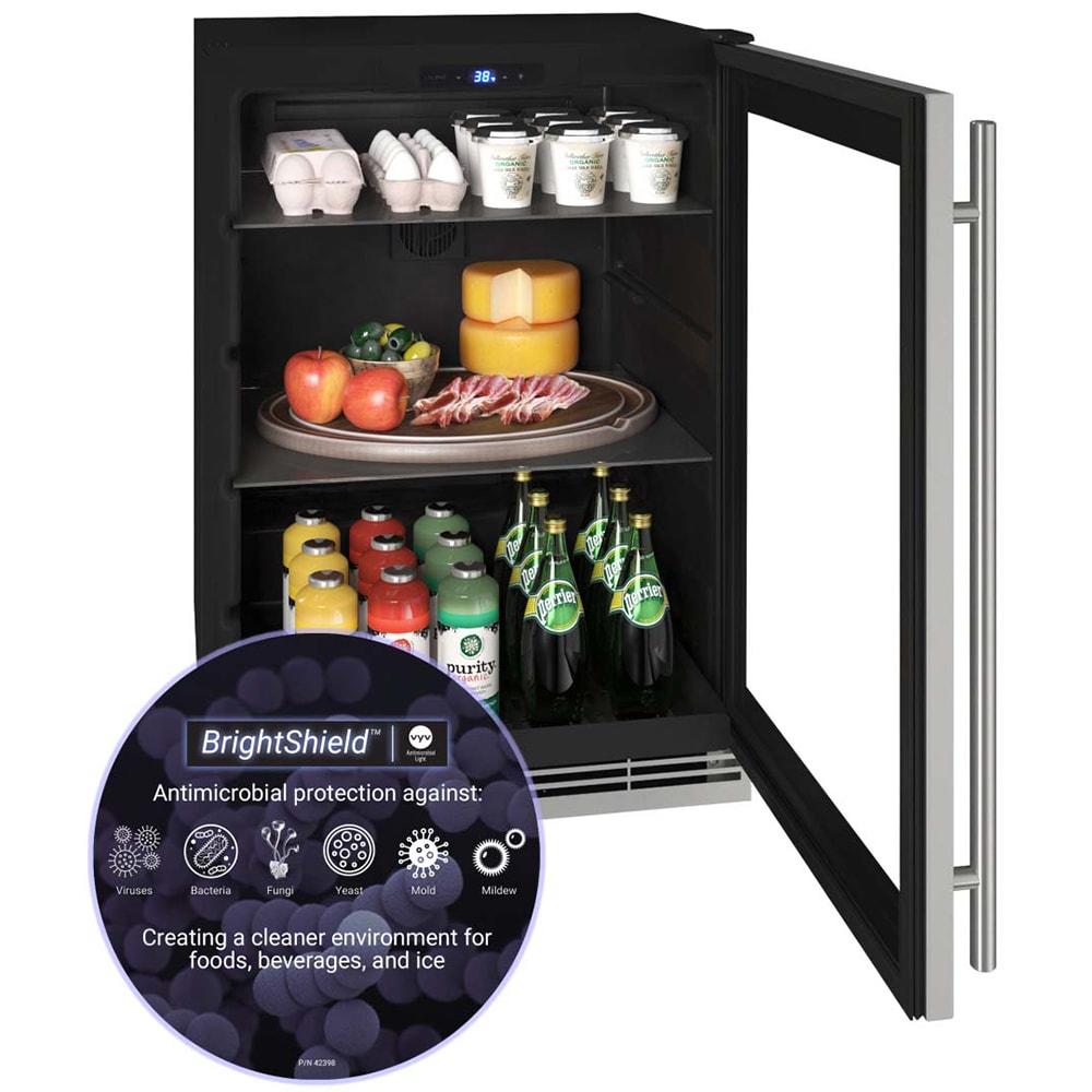 U-Line 1 Class 24 in. 5.7 cu. ft. Undercounter Refrigerator - Stainless Steel, , hires