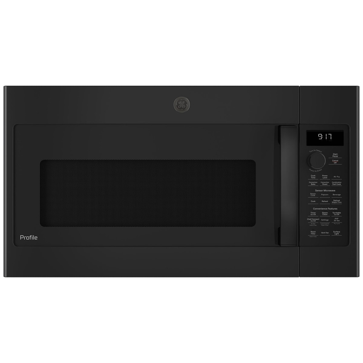 GE Profile 30 in. 1.7 cu. ft. 950W Over-the-Range Microwave with 300 CFM, Convection & Sensor Cooking - Black, Black, hires