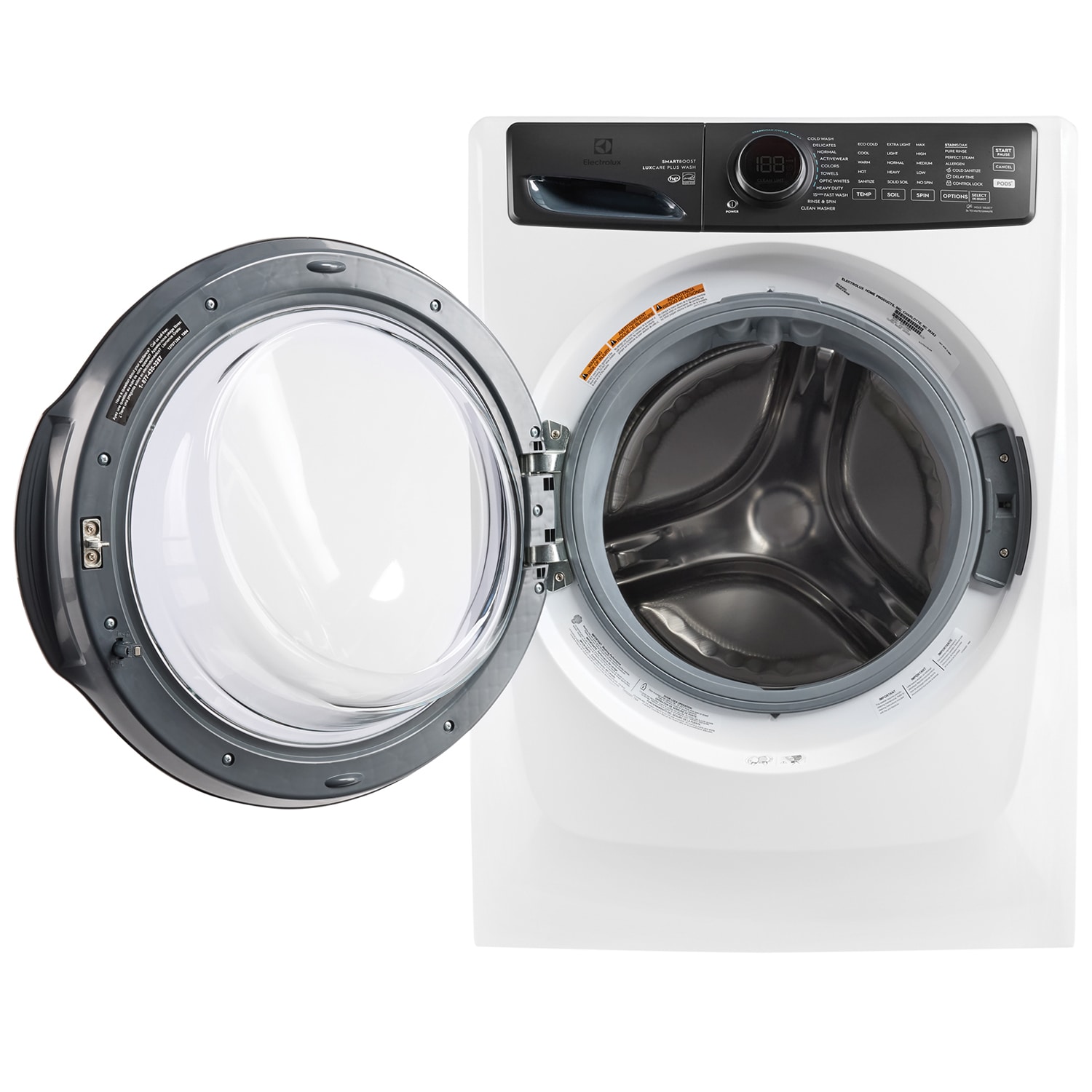 Electrolux 27 in. 4.5 cu. ft. Stackable Front Load Washer with LuxCare Plus Wash, SmartBoost Sanitize & Perfect Steam Cycle - White, White, hires