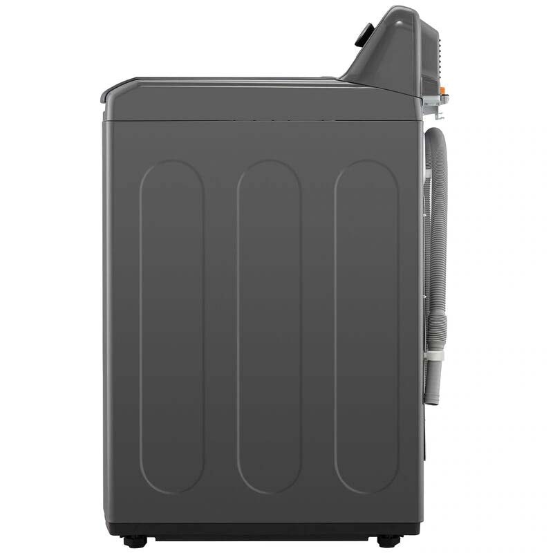 LG 27 in. 4.1 cu. ft. Top Load Washer with 4-Way Agitator, Slam Proof Glass Lid & True Balance Anti-Vibration System - Monochrome Gray, Monochrome Gray, hires