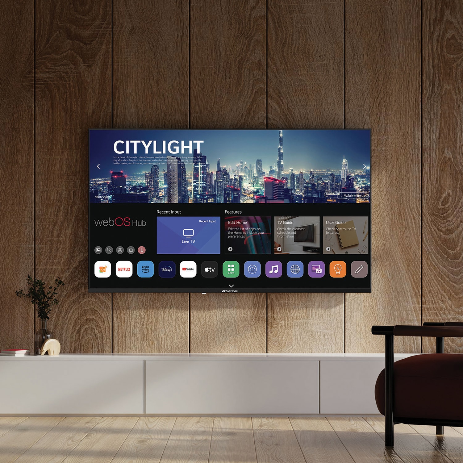 Sansui - 32" Class LED HD webOS Smart TV, , hires