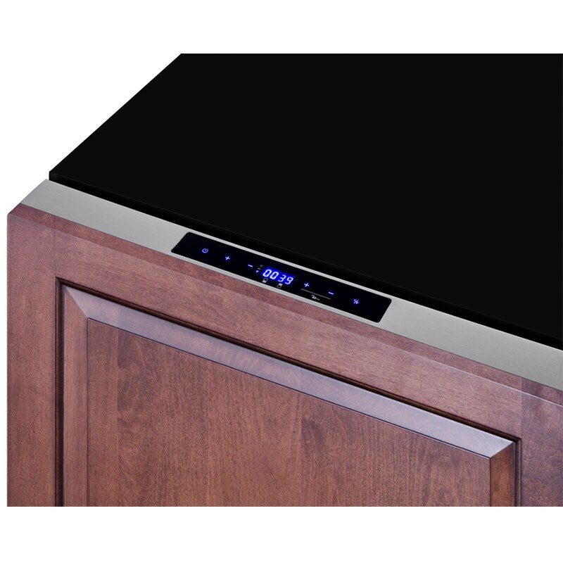 Summit 24 in. 3.3 cu. ft. Outdoor Double Refrigerator & Freezer Drawer - Custom Panel Ready, , hires