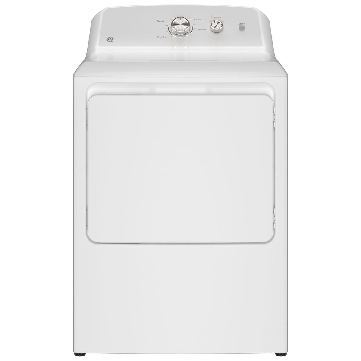 GE 27 in. 6.2 cu. ft. Electric Dryer with Up To 120 ft. Venting & Shallow Depth - White, , hires