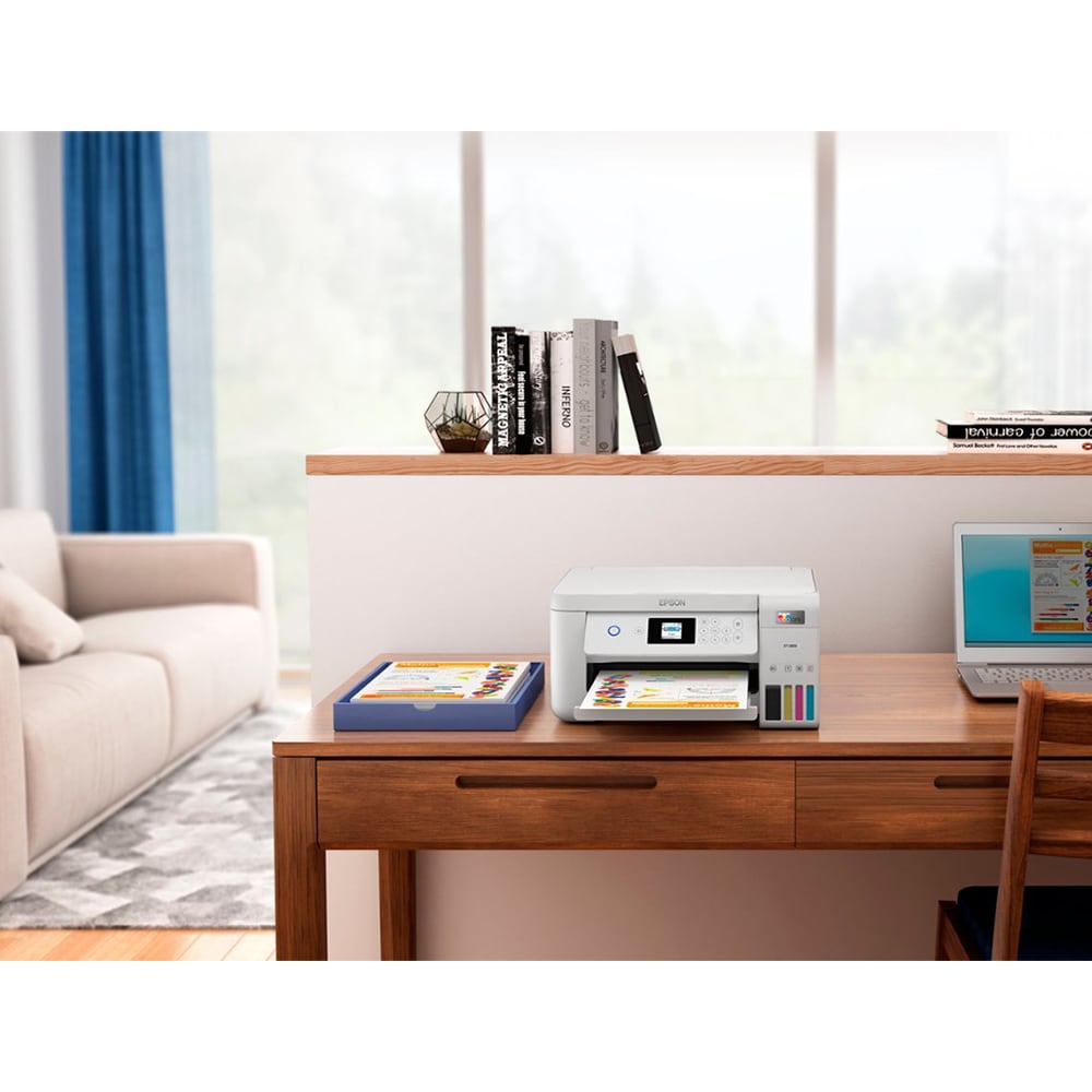 Epson - EcoTank ET-2850 All-in-One Supertank Inkjet Printer - White, , hires