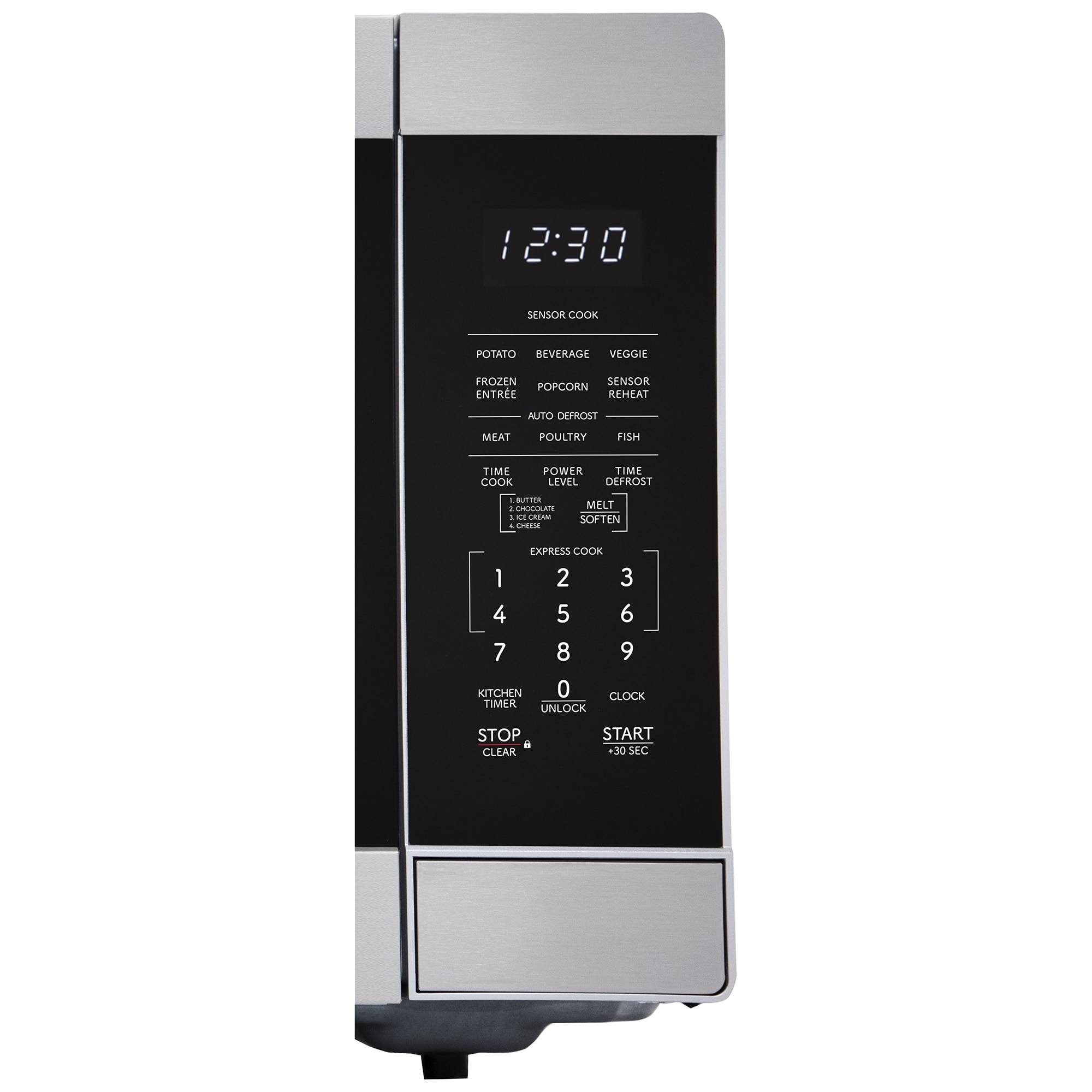 Sharp 22 in. 1.6 cu. ft. 1100W Countertop Microwave with Sensor Cooking - Stainless Steel, , hires