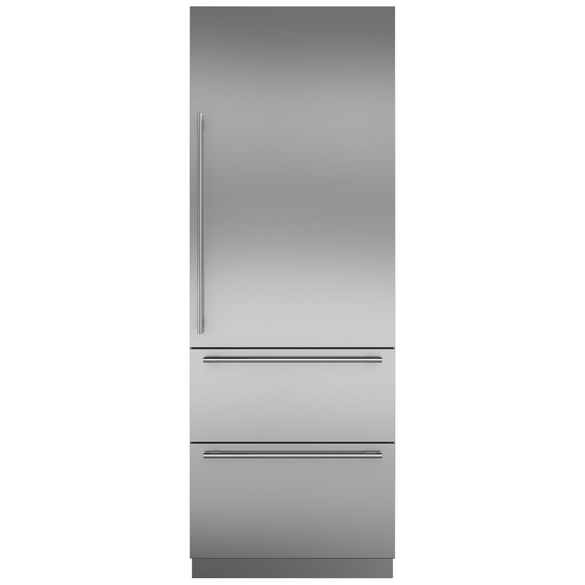 Sub-Zero Designer Series 30 in. Right Hinge Stainless Steel Tall Door Panel with Tubular Handle, , hires