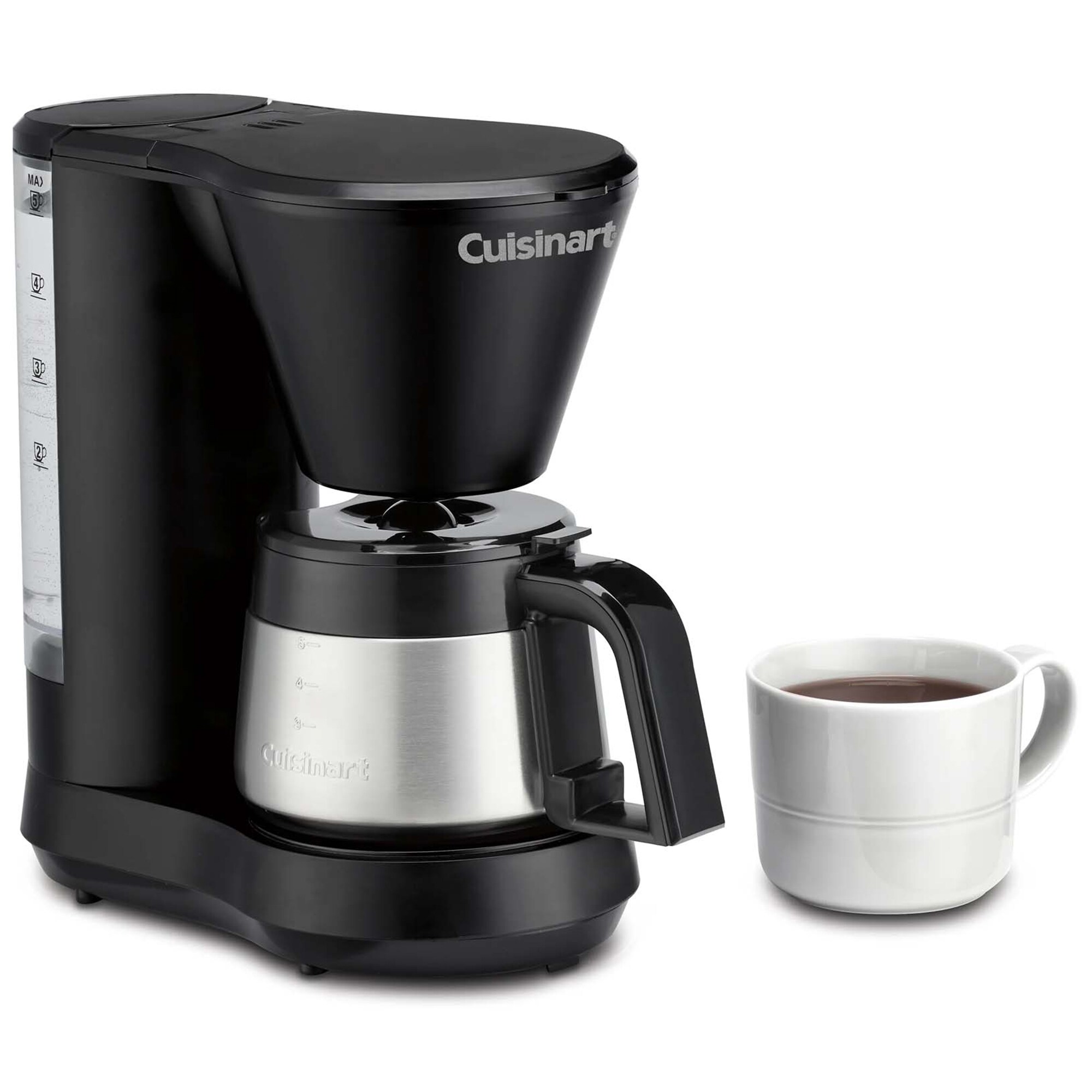 Cuisinart 5-Cup Coffee Maker with Stainless Steel Carafe - Black, , hires