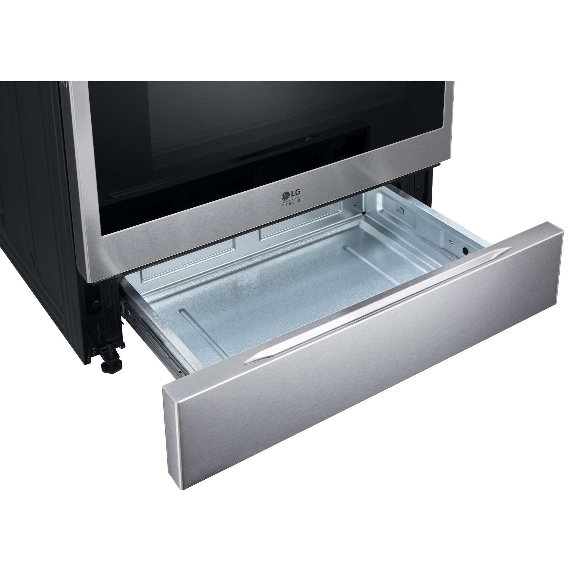 LG Studio 30 in. 6.3 cu. ft. Smart Air Fry True European Convection Slide-In Electric Range with 4 Induction Burners & 1 Radiant Burner - Stainless Steel, , hires