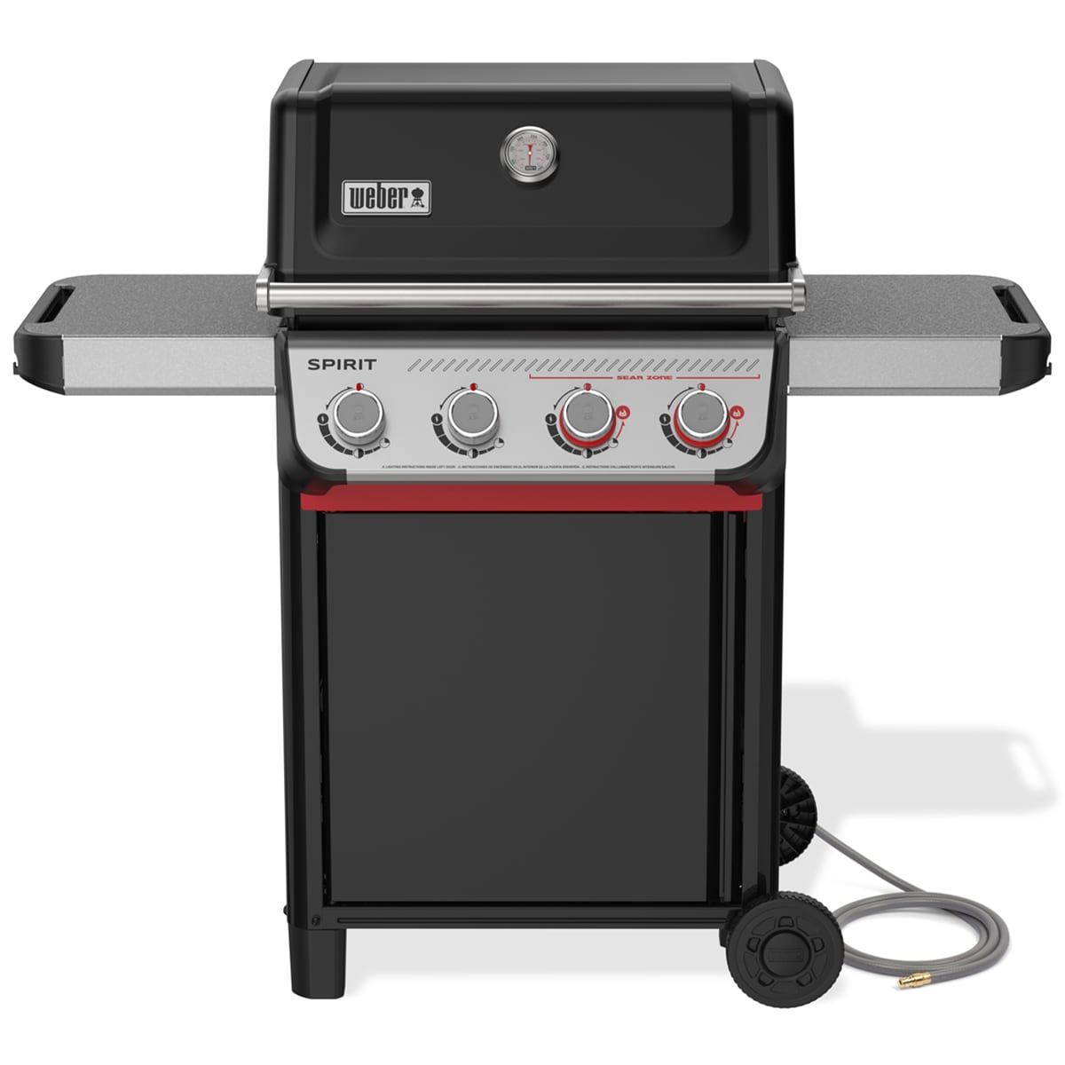 Weber Spirit E-425 4-Burner Natural Gas Grill with Snap Jet Ignition System & Sear Burner - Black, , hires